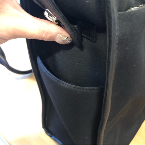 Fossil Leather & Nylon Black Laptop/Messenger Bag, 16” x 11” x 4.5” - Picture 5 of 14